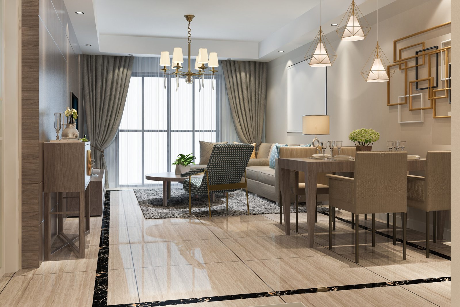 2BHK floor plan