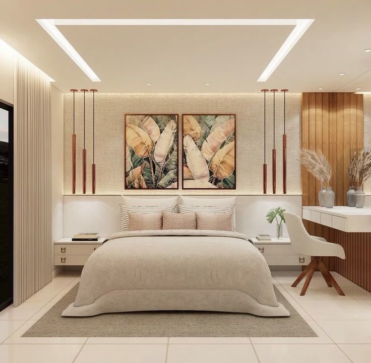 Completed living room interior