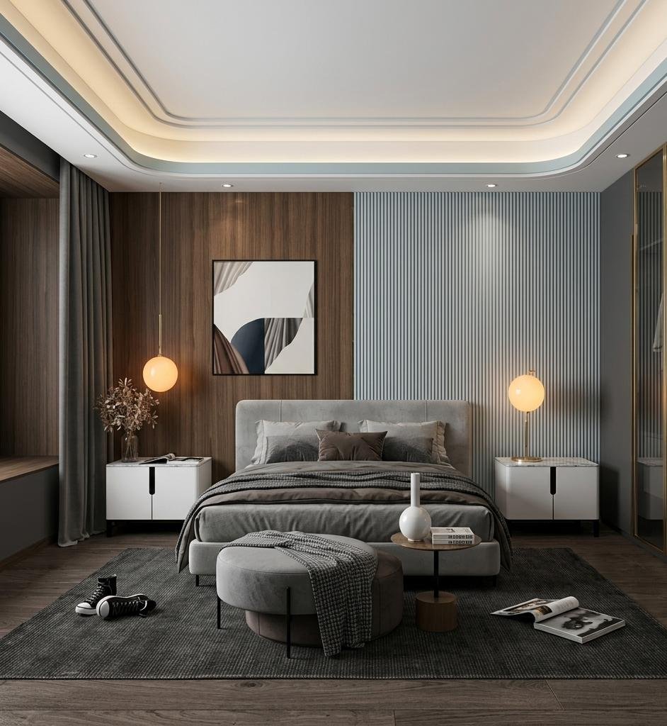 Bedroom with wardrobe